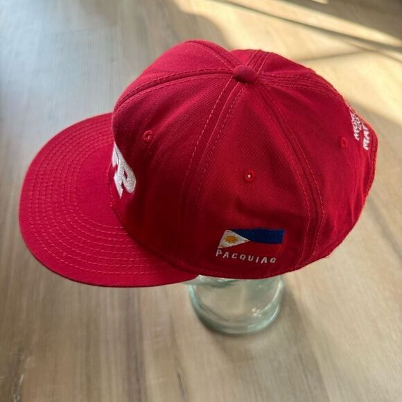 MVP Mayweather Vs. Pacquiao Snapback Hat Red 2015 MGM Grand Las Vegas Boxing - Picture 2 of 6